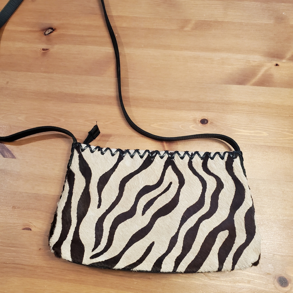 Zebra Print Crossbody Bag